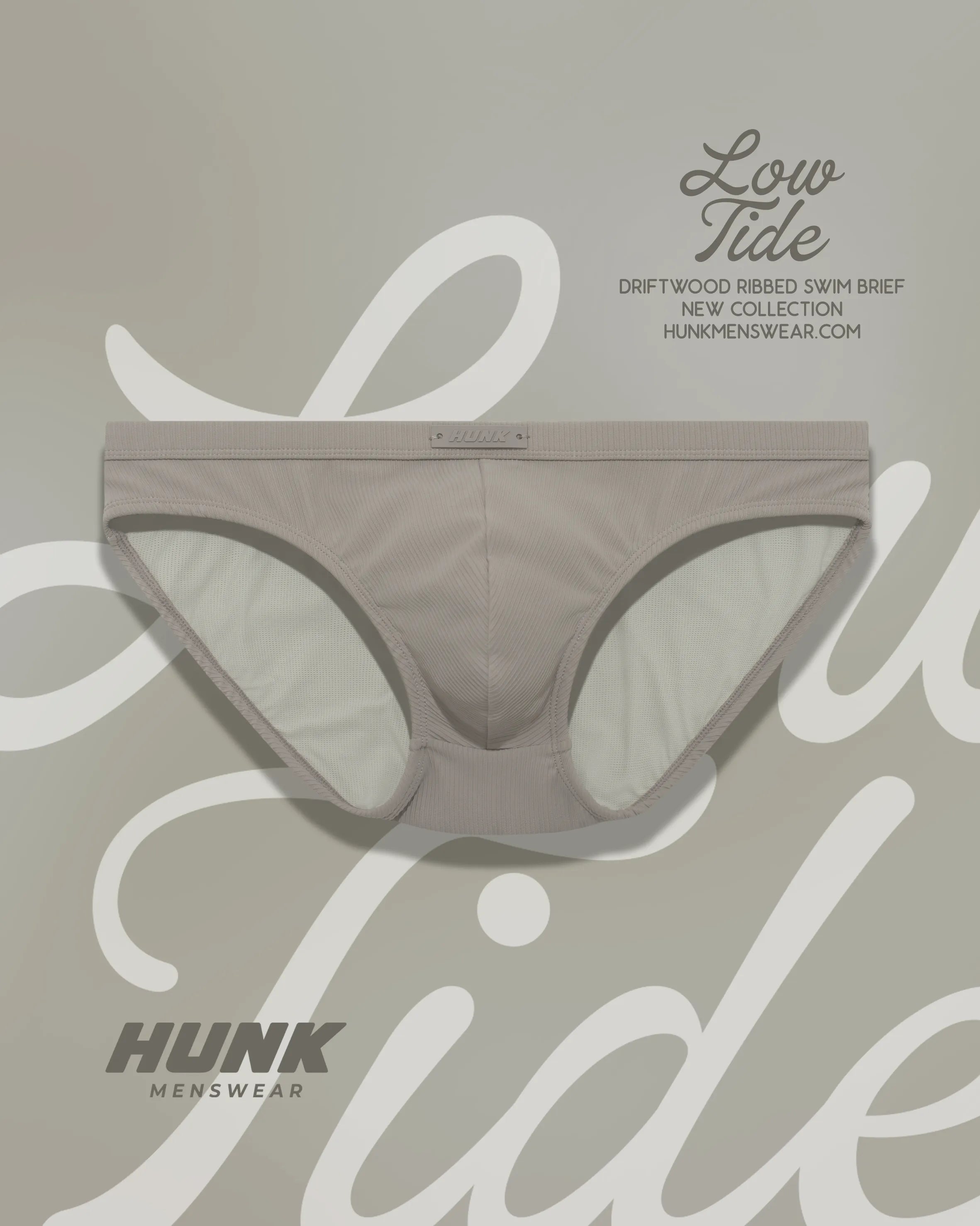 Driftwood Ribbed Swim Brief