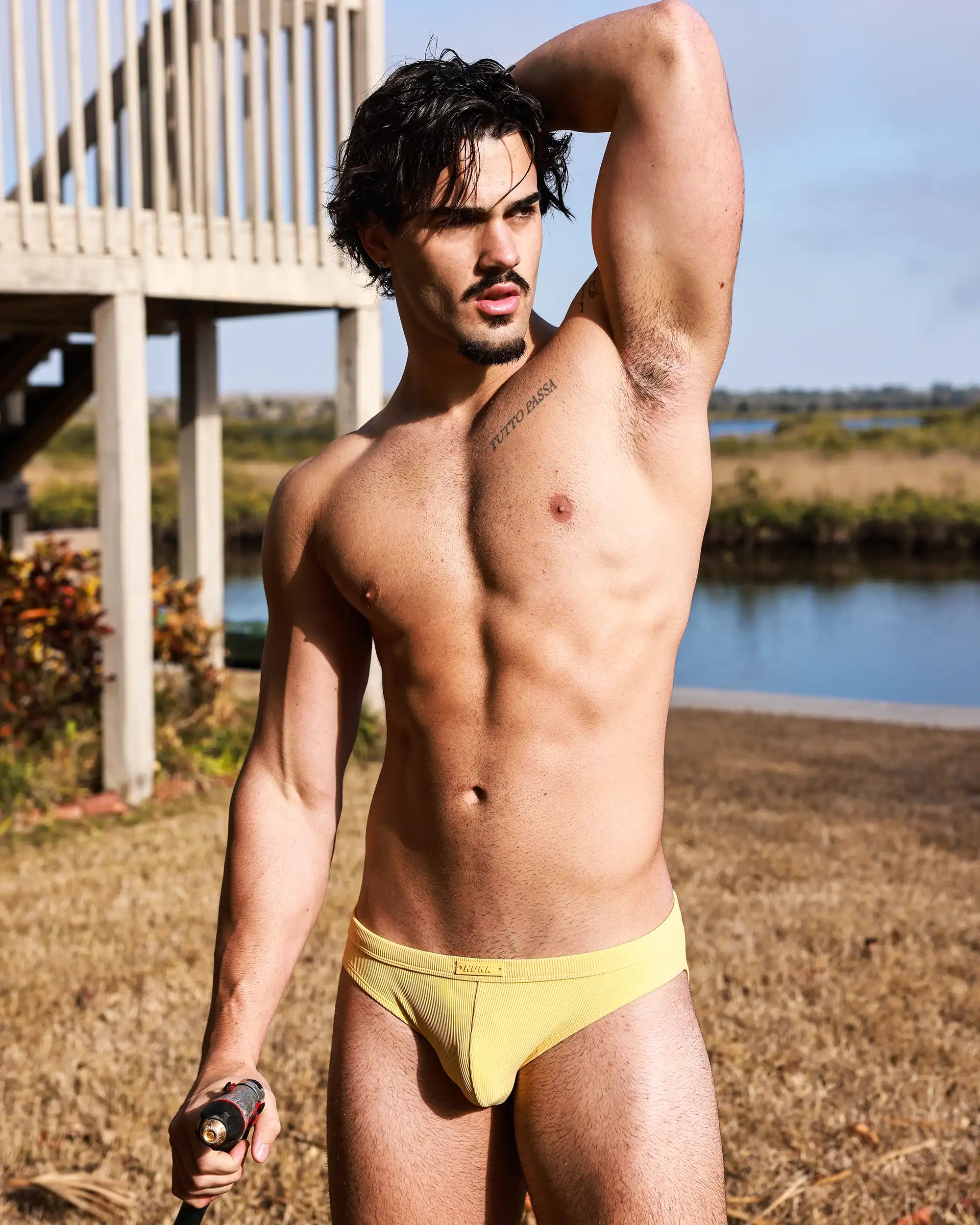 Sunwash Ribbed Swim Brief