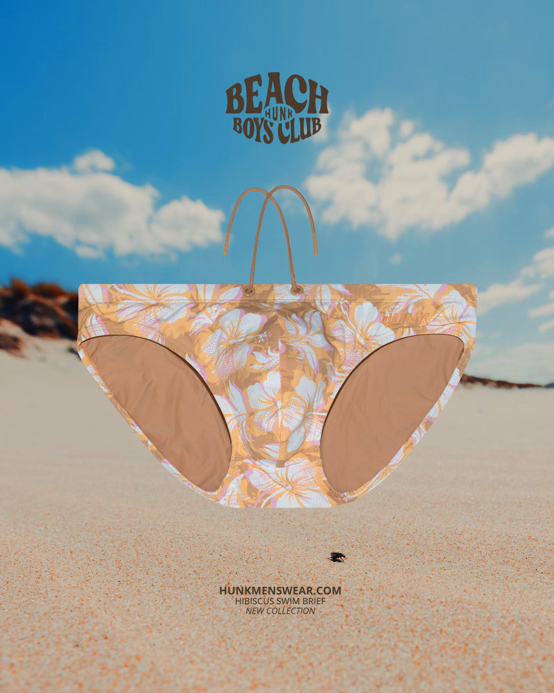 Hibiscus Swim Brief - HUNK Menswear