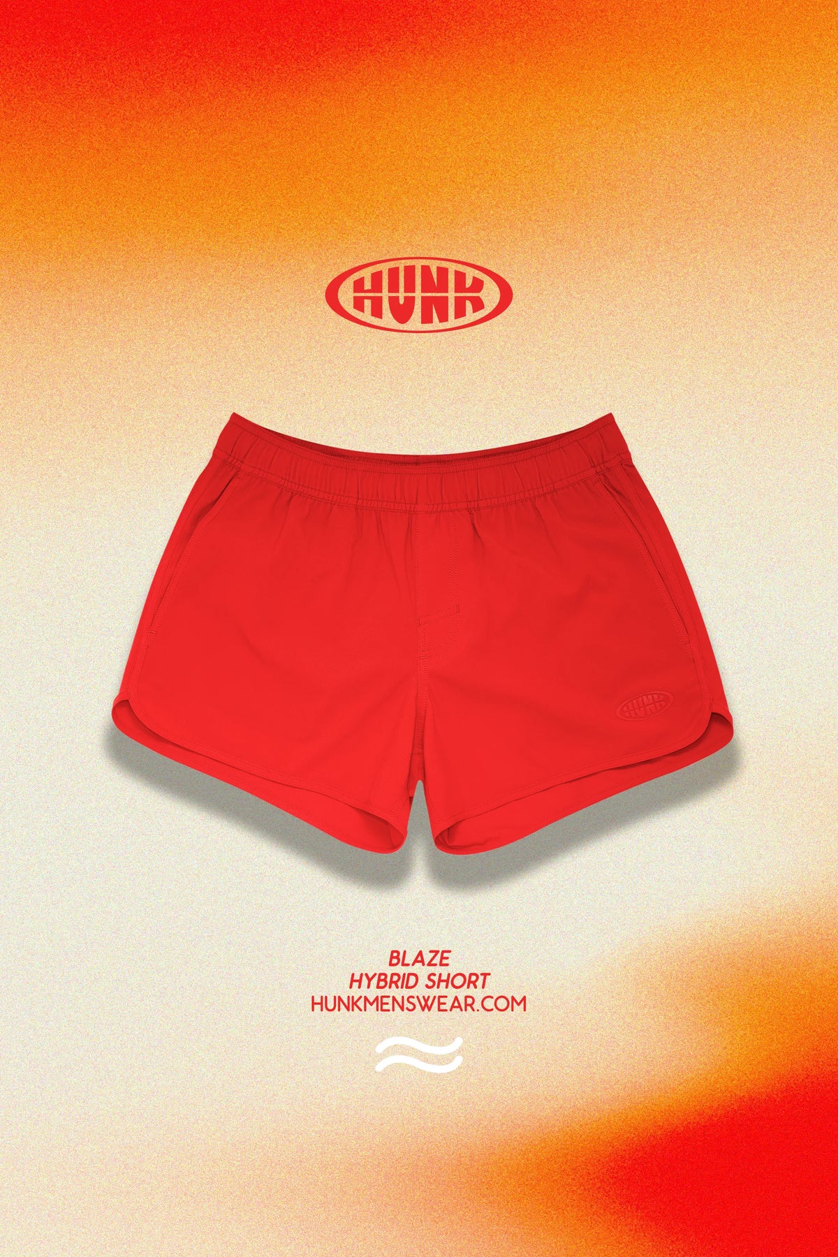 Blaze 3" Hybrid Short - blaze colourway