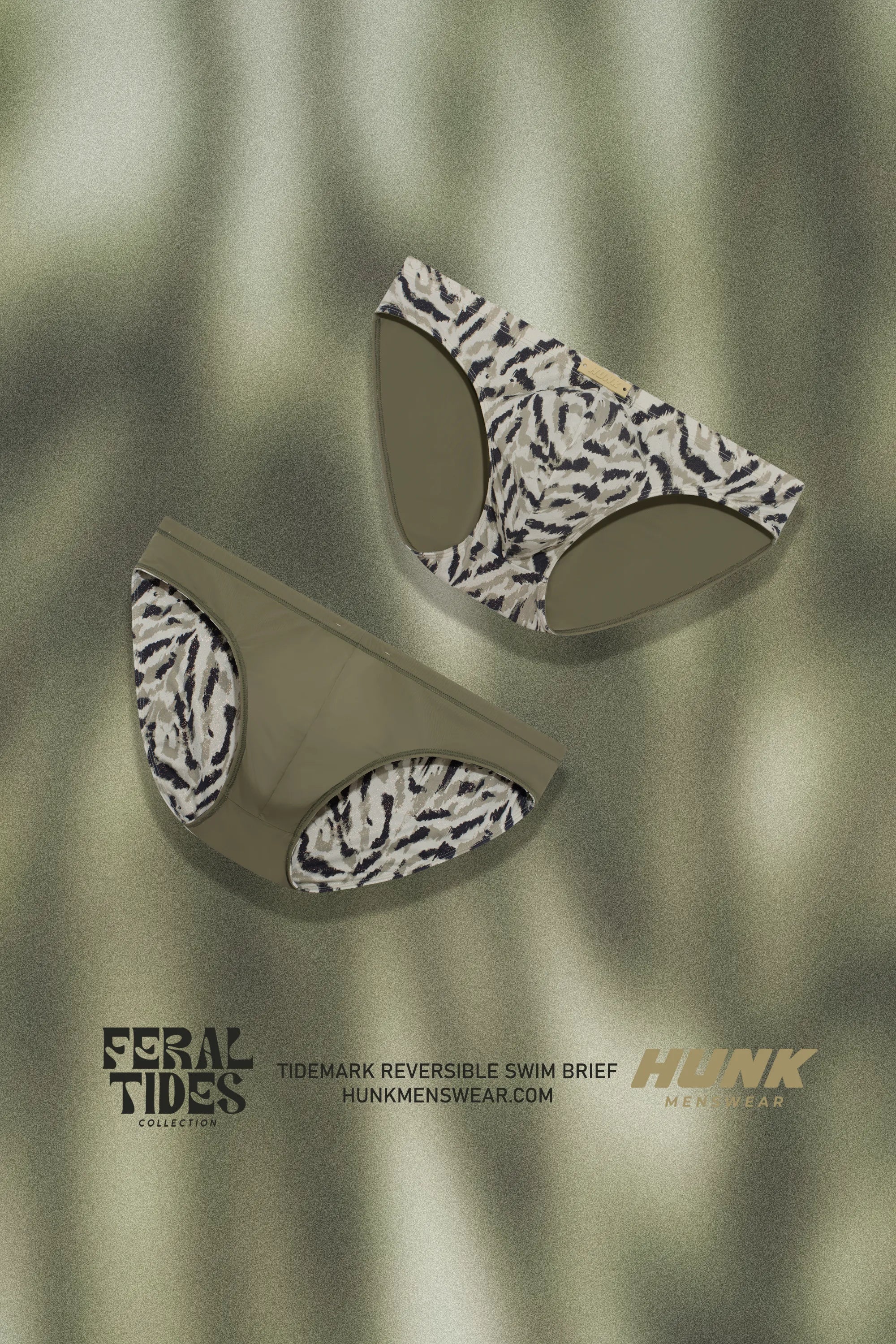 Tidemark 2-in-1 Reversible Swim Brief